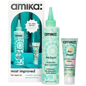 Amika: Most Improved Hair Repair Set  The Kure Multi-task Repair Treatment Cream